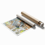 New Yorker Poster - 2012 Dog with Toys on Stairs Art Print