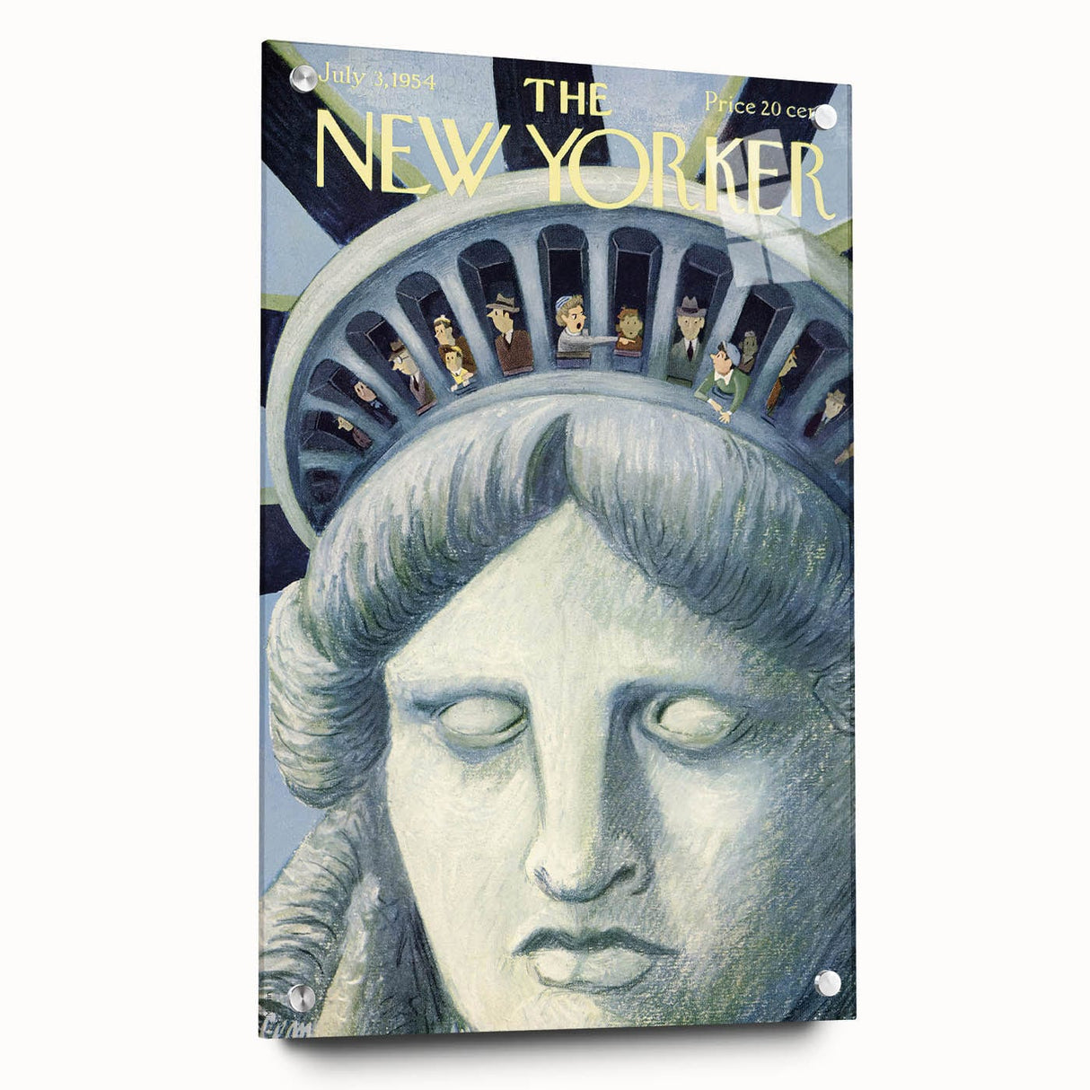 New Yorker Magazine Cover Art - Statue of Liberty Vintage Poster