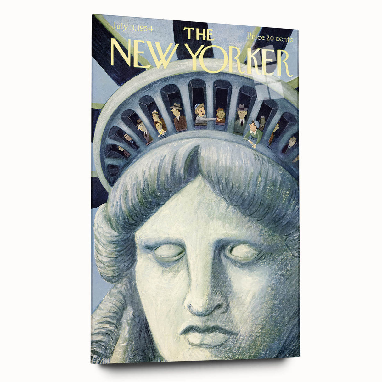New Yorker Magazine Cover Art - Statue of Liberty Vintage Poster