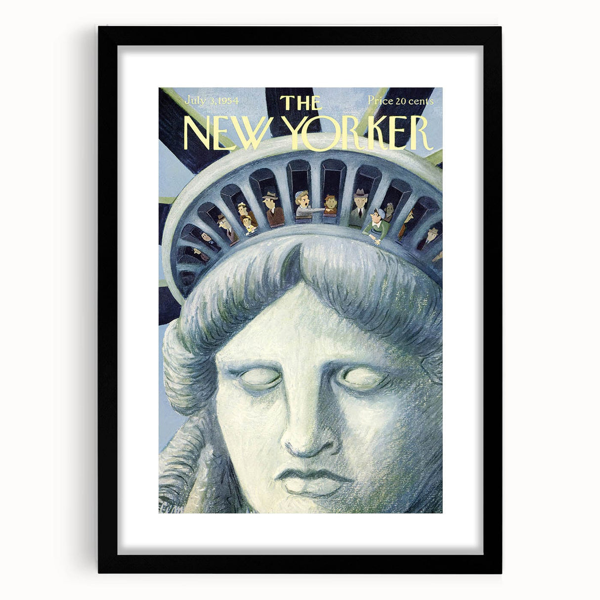 New Yorker Magazine Cover Art - Statue of Liberty Vintage Poster