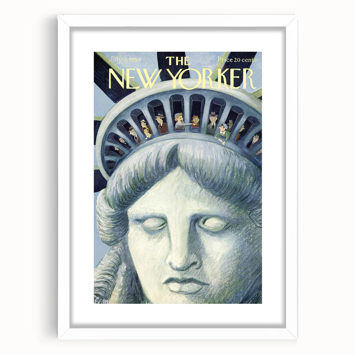 New Yorker Magazine Cover Art - Statue of Liberty Vintage Poster