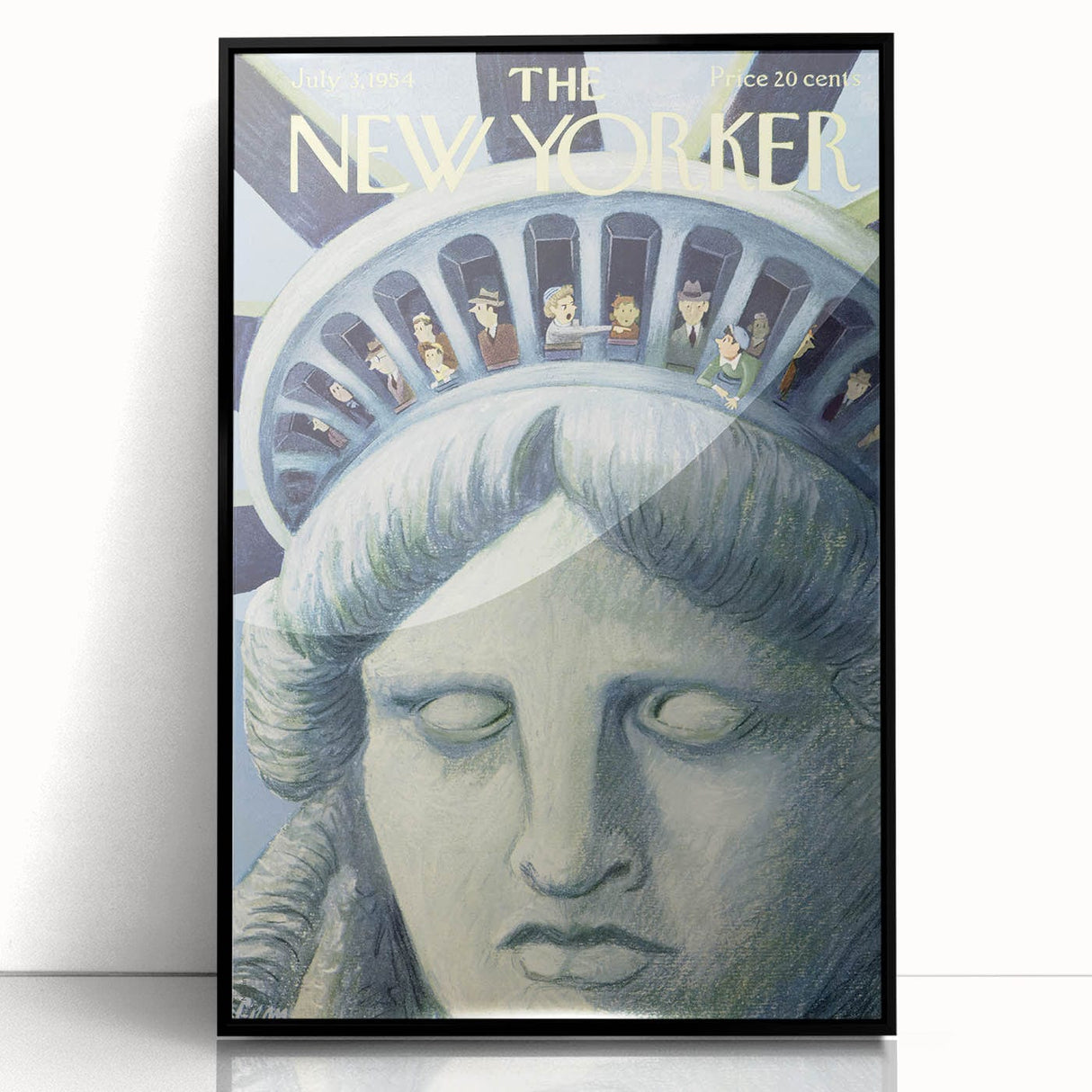New Yorker Magazine Cover Art - Statue of Liberty Vintage Poster