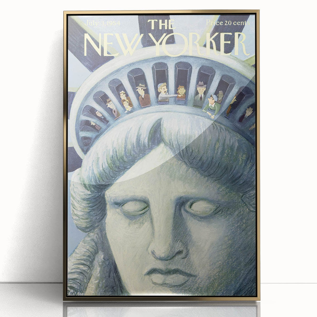 New Yorker Magazine Cover Art - Statue of Liberty Vintage Poster