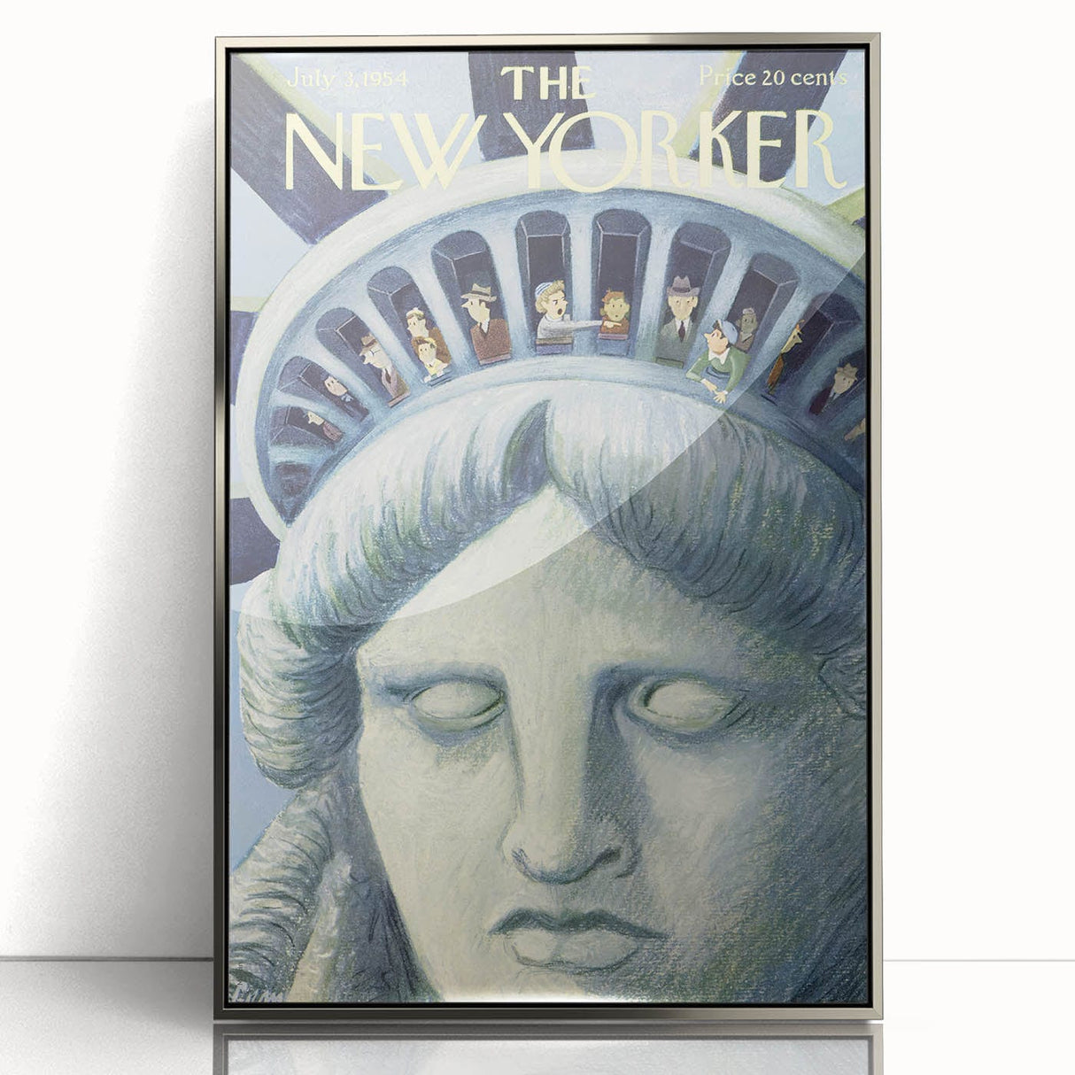 New Yorker Magazine Cover Art - Statue of Liberty Vintage Poster