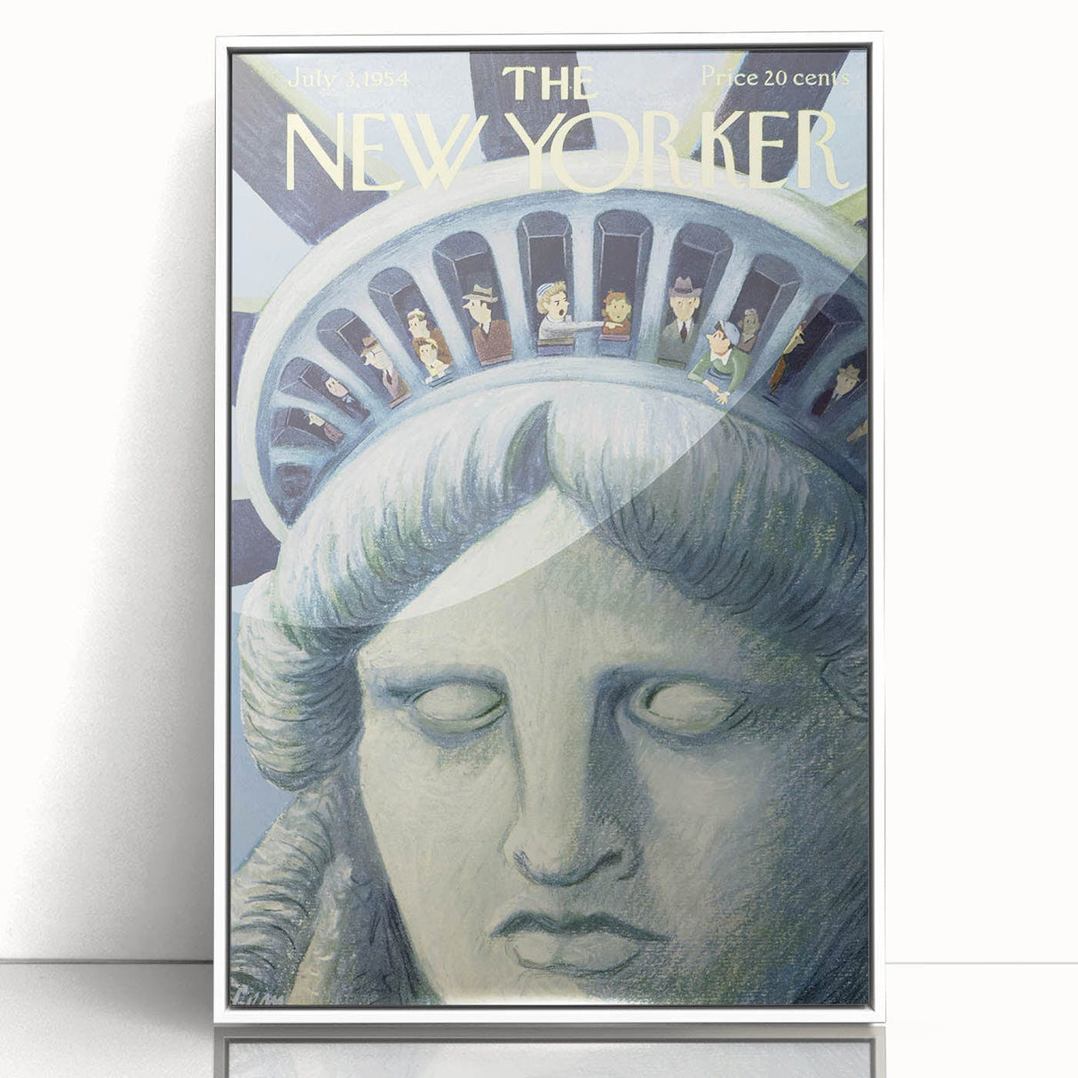 New Yorker Magazine Cover Art - Statue of Liberty Vintage Poster