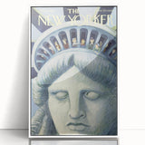 New Yorker Magazine Cover Art - Statue of Liberty Vintage Poster