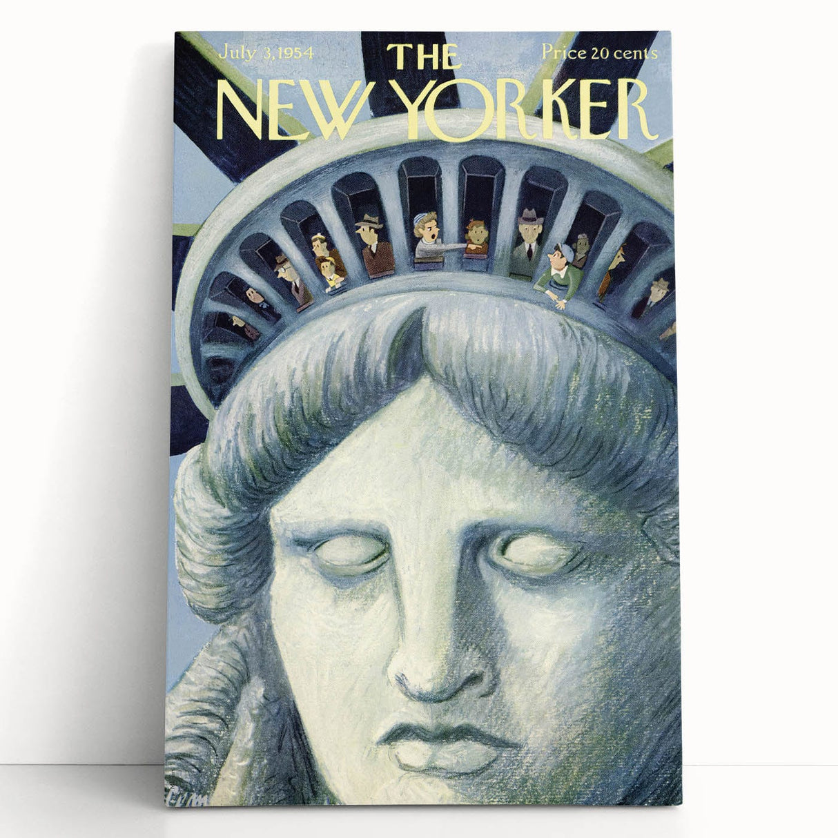 New Yorker Magazine Cover Art - Statue of Liberty Vintage Poster