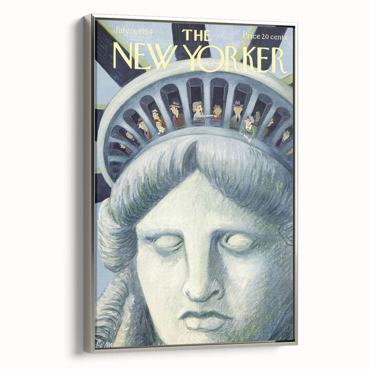 New Yorker Magazine Cover Art - Statue of Liberty Vintage Poster