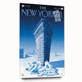 New Yorker Poster - 2015 Flatiron Building in Snow Art Print