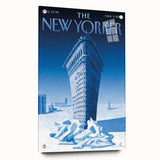 New Yorker Poster - 2015 Flatiron Building in Snow Art Print