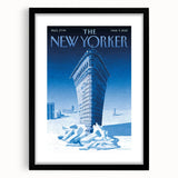 New Yorker Poster - 2015 Flatiron Building in Snow Art Print
