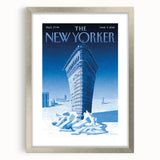 New Yorker Poster - 2015 Flatiron Building in Snow Art Print