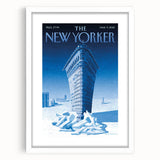New Yorker Poster - 2015 Flatiron Building in Snow Art Print