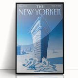 New Yorker Poster - 2015 Flatiron Building in Snow Art Print