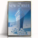New Yorker Poster - 2015 Flatiron Building in Snow Art Print