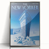 New Yorker Poster - 2015 Flatiron Building in Snow Art Print