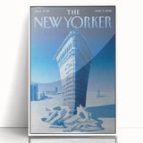 New Yorker Poster - 2015 Flatiron Building in Snow Art Print