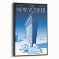 New Yorker Poster - 2015 Flatiron Building in Snow Art Print