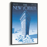 New Yorker Poster - 2015 Flatiron Building in Snow Art Print
