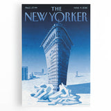 New Yorker Poster - 2015 Flatiron Building in Snow Art Print