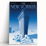 New Yorker Poster - 2015 Flatiron Building in Snow Art Print