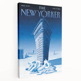 New Yorker Poster - 2015 Flatiron Building in Snow Art Print