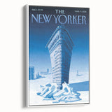 New Yorker Poster - 2015 Flatiron Building in Snow Art Print