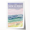 Vintage New Yorker Poster - Seaside Stroll Wall Art