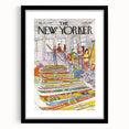 Vintage New Yorker Poster – Skiing Enthusiasts, 1980 Edition