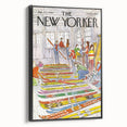 Vintage New Yorker Poster – Skiing Enthusiasts, 1980 Edition