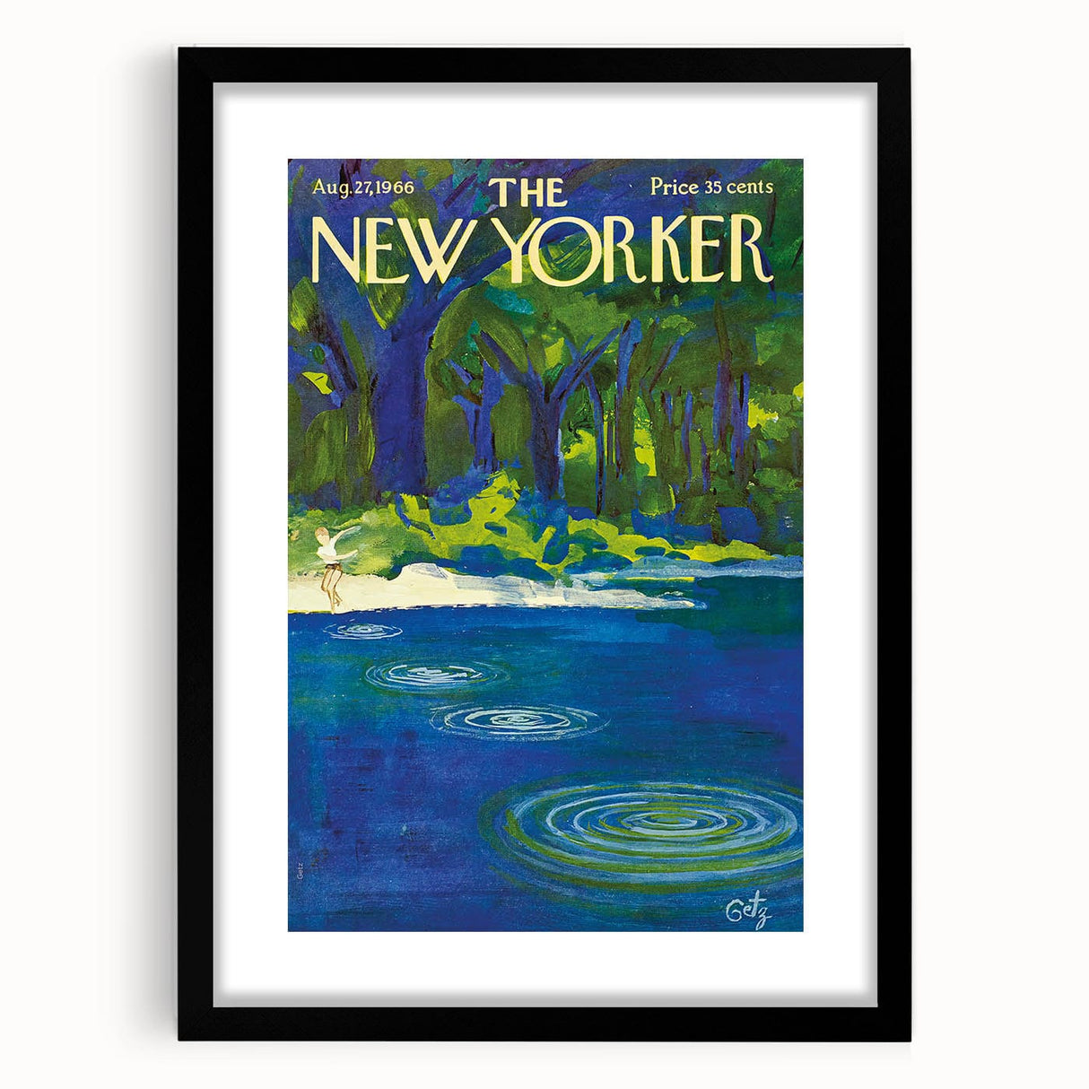 Vintage New Yorker Poster – August 1966 Cover Art