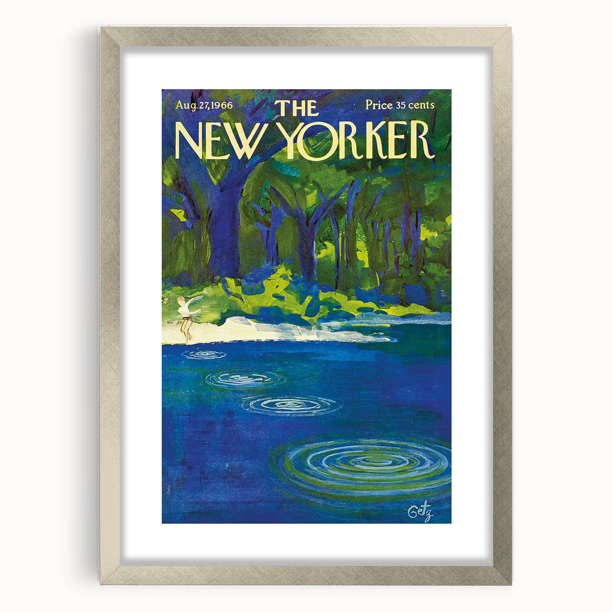 Vintage New Yorker Poster – August 1966 Cover Art