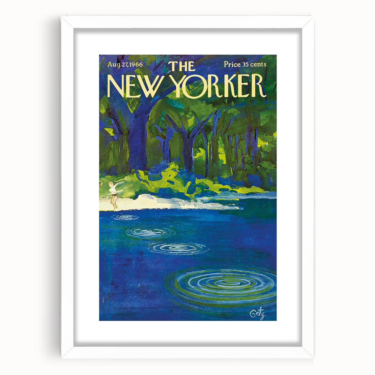 Vintage New Yorker Poster – August 1966 Cover Art