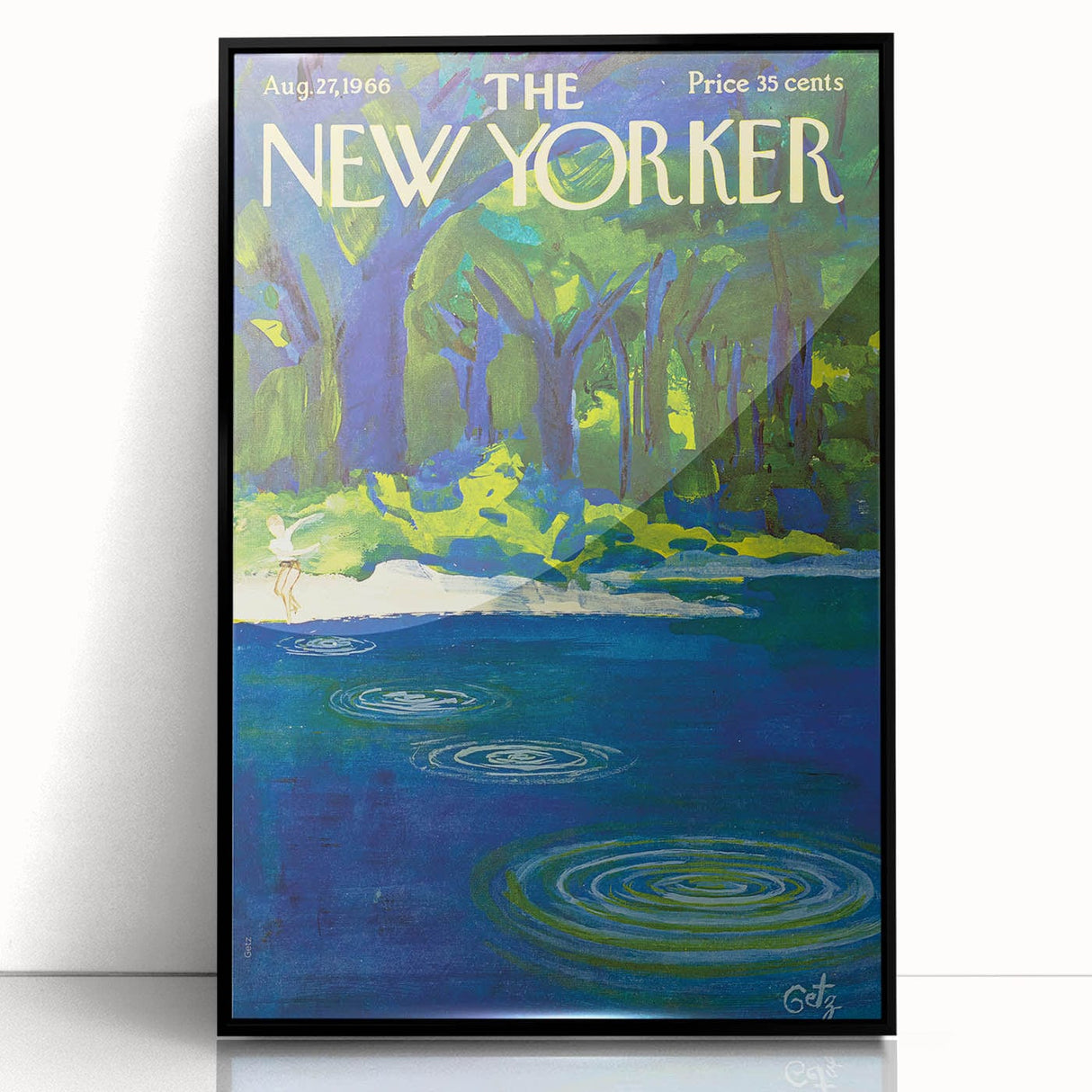 Vintage New Yorker Poster – August 1966 Cover Art