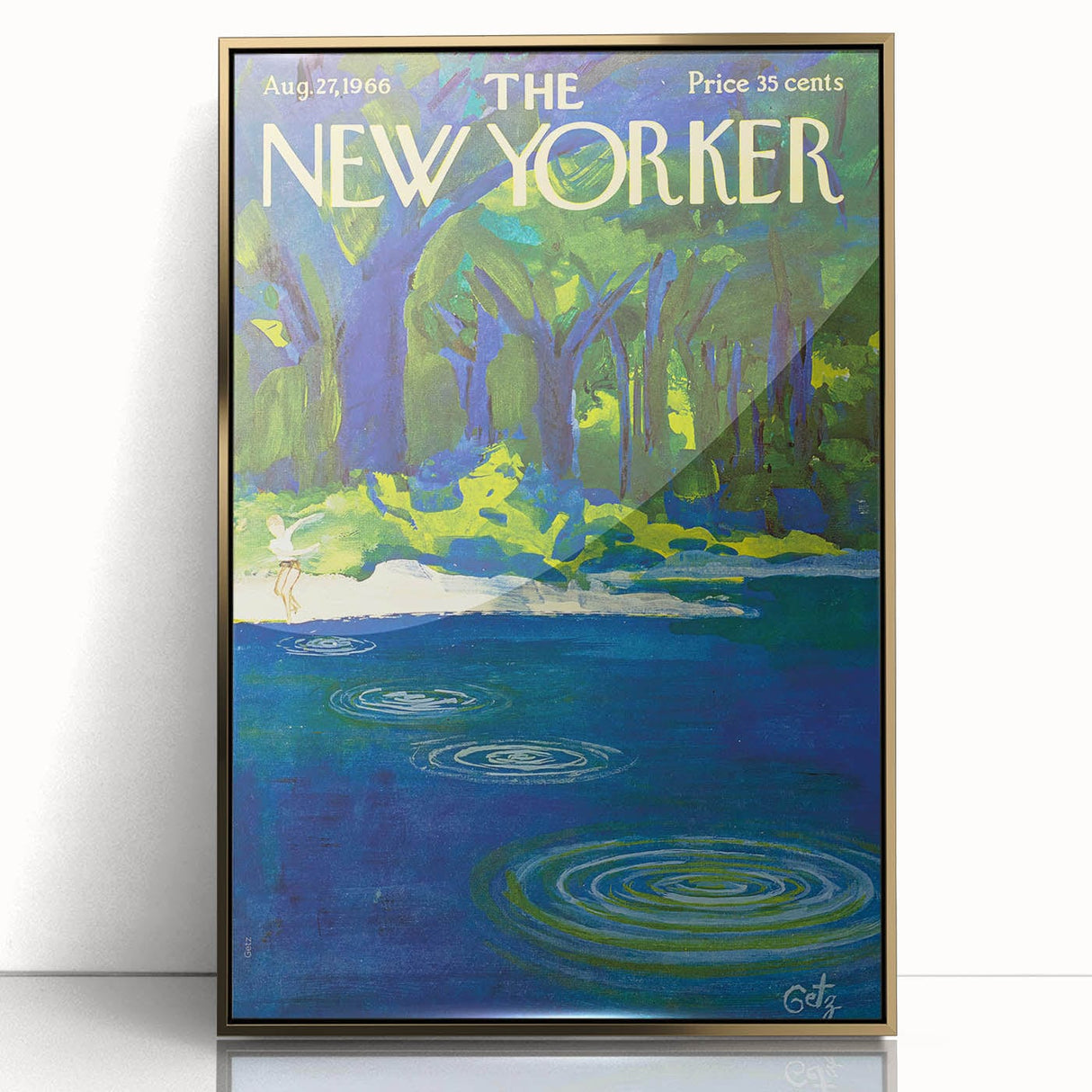 Vintage New Yorker Poster – August 1966 Cover Art