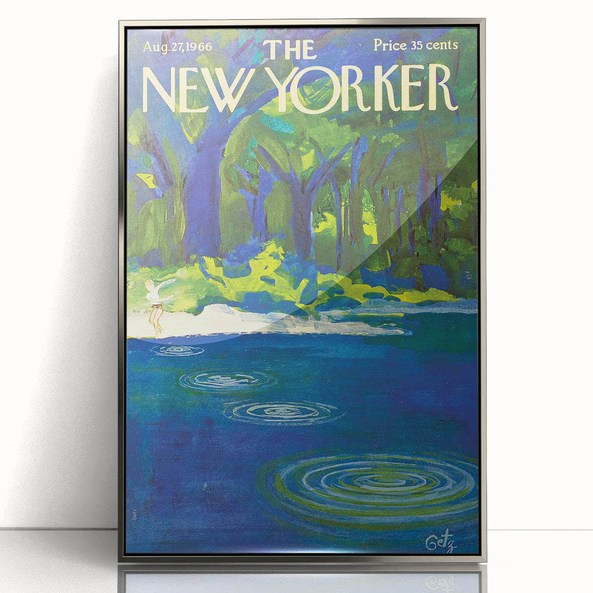 Vintage New Yorker Poster – August 1966 Cover Art