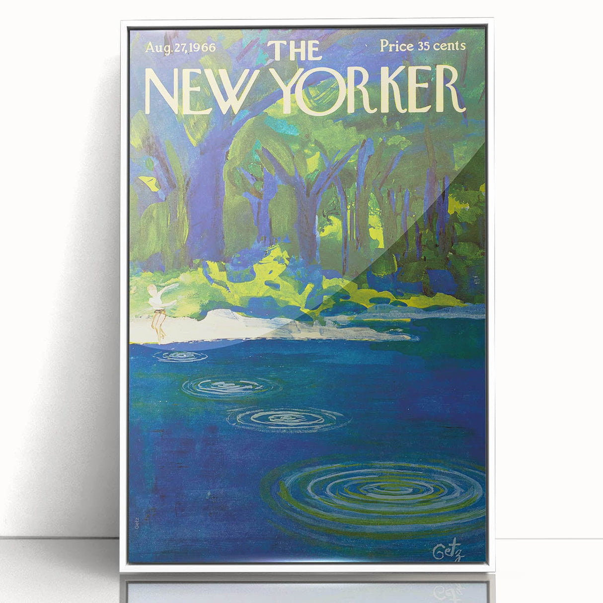 Vintage New Yorker Poster – August 1966 Cover Art