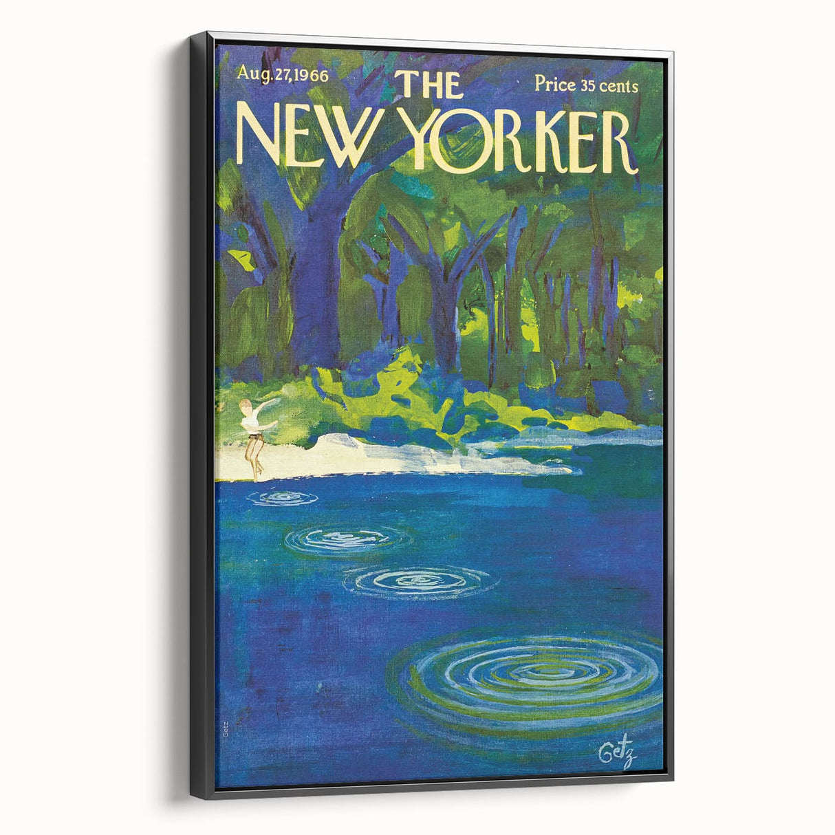 Vintage New Yorker Poster – August 1966 Cover Art