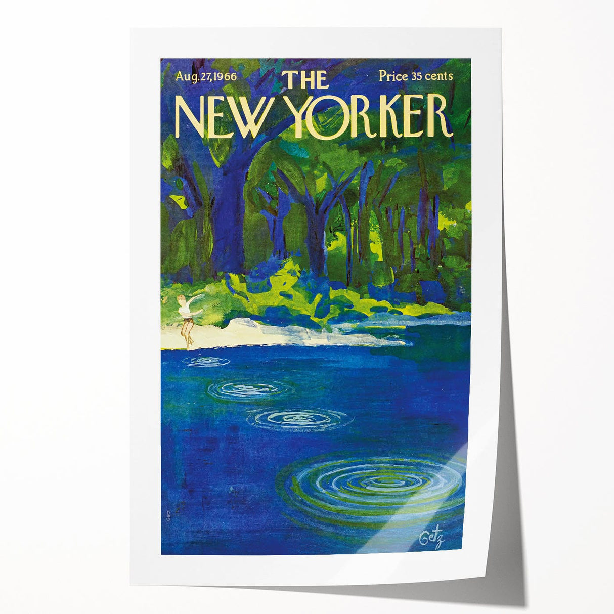 Vintage New Yorker Poster – August 1966 Cover Art