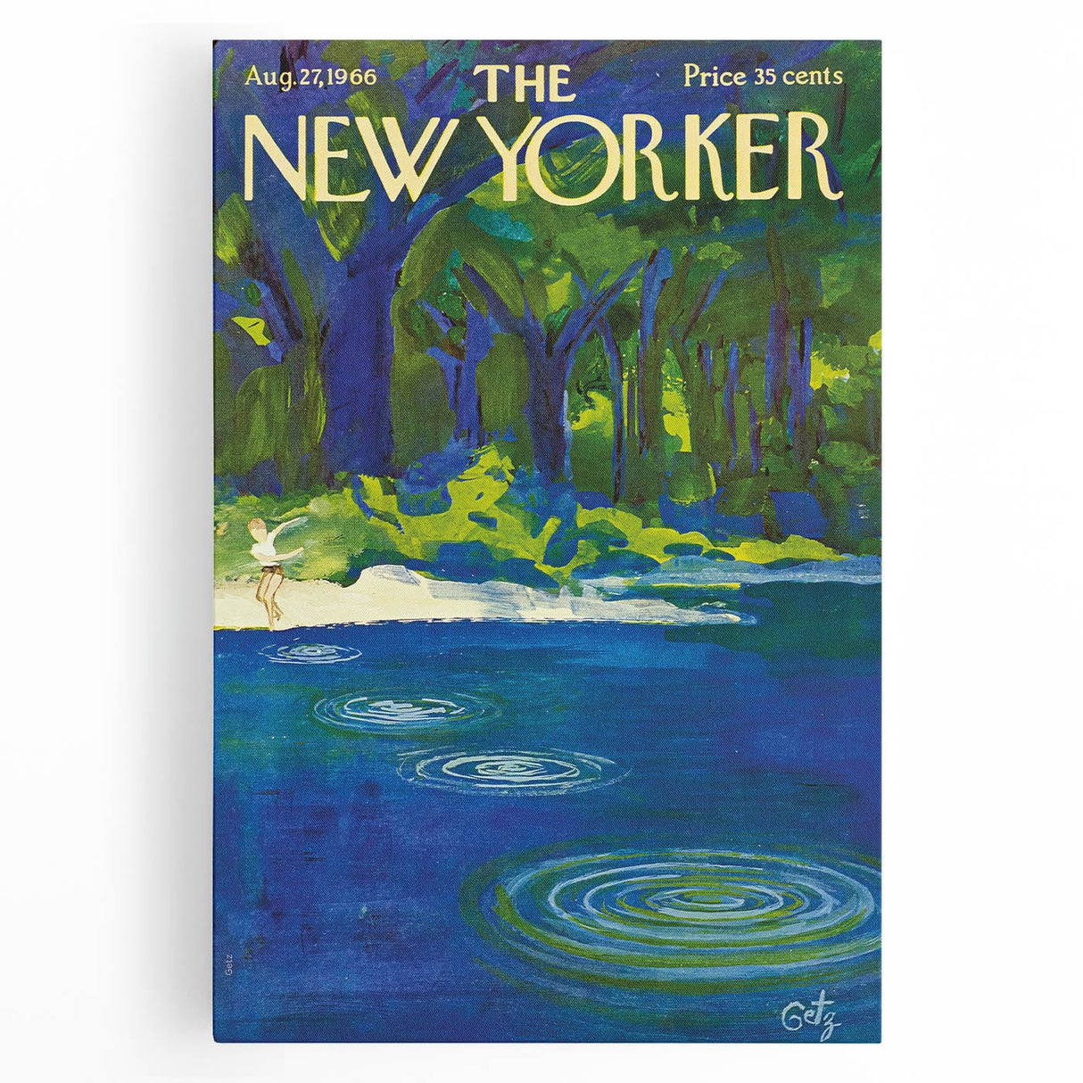 Vintage New Yorker Poster – August 1966 Cover Art