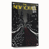 New Yorker Magazine Cover Art - Night Cityscape Vintage Poster