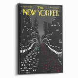 New Yorker Magazine Cover Art - Night Cityscape Vintage Poster