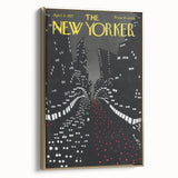 New Yorker Magazine Cover Art - Night Cityscape Vintage Poster