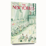 New Yorker Magazine Cover Art - City Life Waiting Vintage Poster