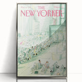 New Yorker Magazine Cover Art - City Life Waiting Vintage Poster