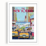 New Yorker Magazine Cover Art - Welcome Back Dodgers City Scene Poster