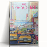New Yorker Magazine Cover Art - Welcome Back Dodgers City Scene Poster