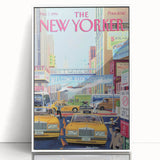 New Yorker Magazine Cover Art - Welcome Back Dodgers City Scene Poster