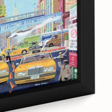 New Yorker Magazine Cover Art - Welcome Back Dodgers City Scene Poster