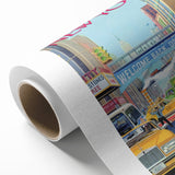 New Yorker Magazine Cover Art - Welcome Back Dodgers City Scene Poster